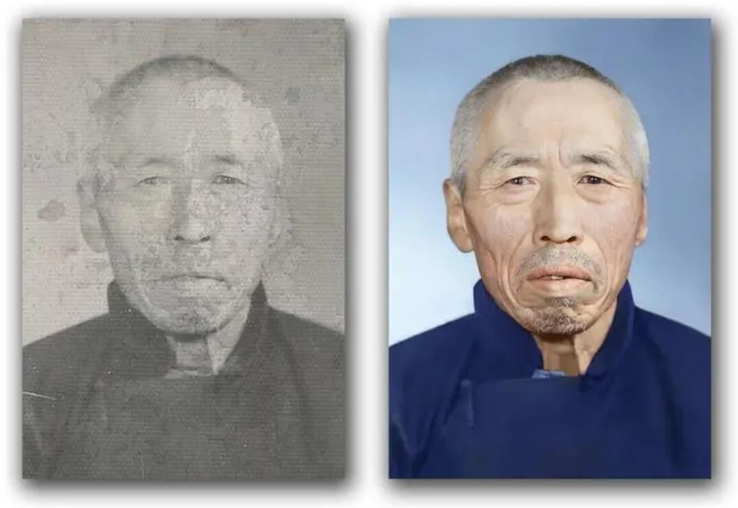 青松路街道破损照片修复-56